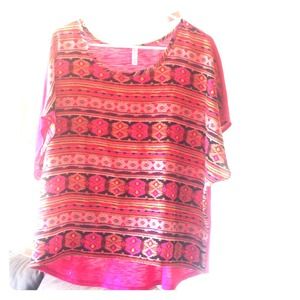 Tribal print short sleeve