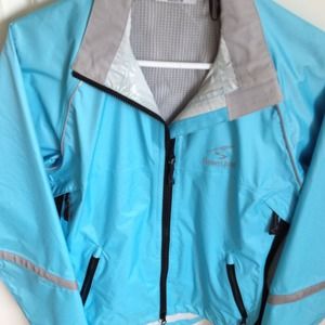 Windbreaker style riding jacket/ blue