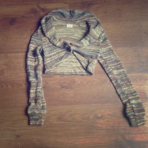Lush Sweaters - BUNDLED! Brown bolero sweater