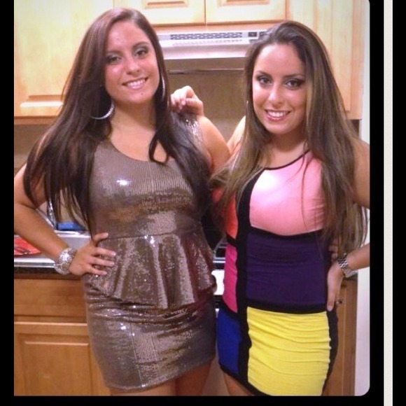 Donated🚫SALE✨Peplum Sequin dress, champaign - Picture 3 of 3