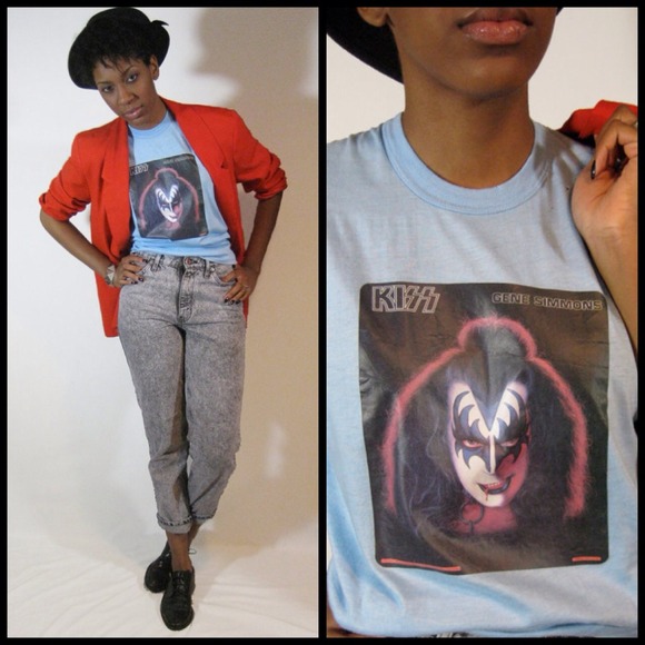 70s Gene Simmons Kiss tee vintage