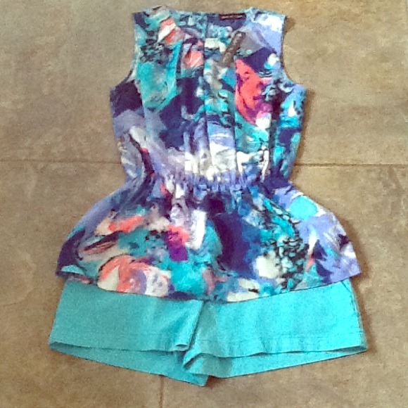 Violet and Claire Tops - NWT Super cute Peplum top with matching shorts