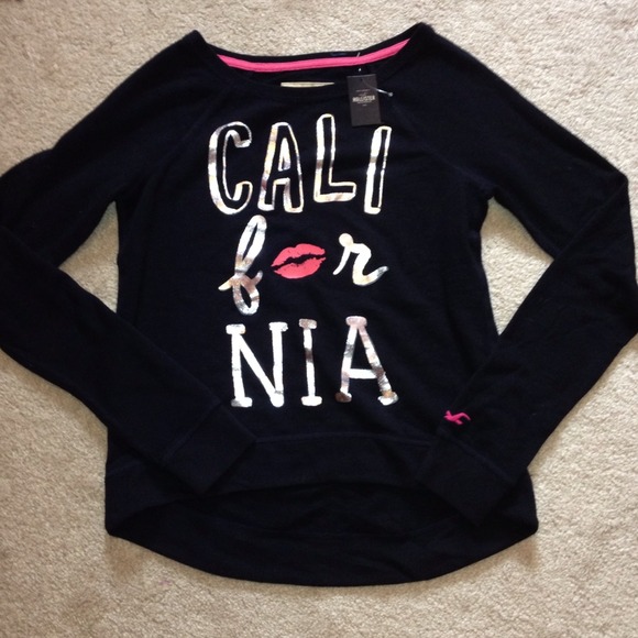 NWT Hollister "California" high-low black sweater - Picture 1 of 1