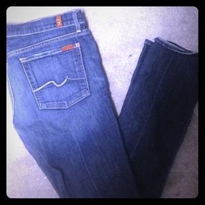 7 For All Mankind straight legs sz 31