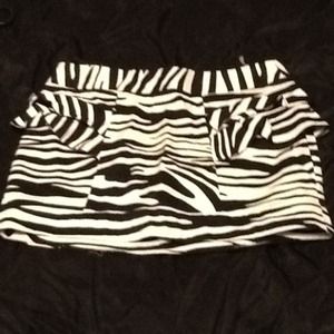 zebra skirt