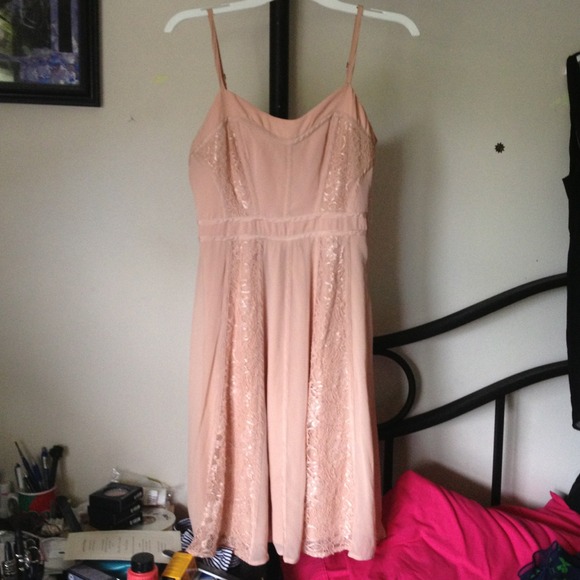 Love 21 Peach Pink Vintage Slip Dress Small NWOT