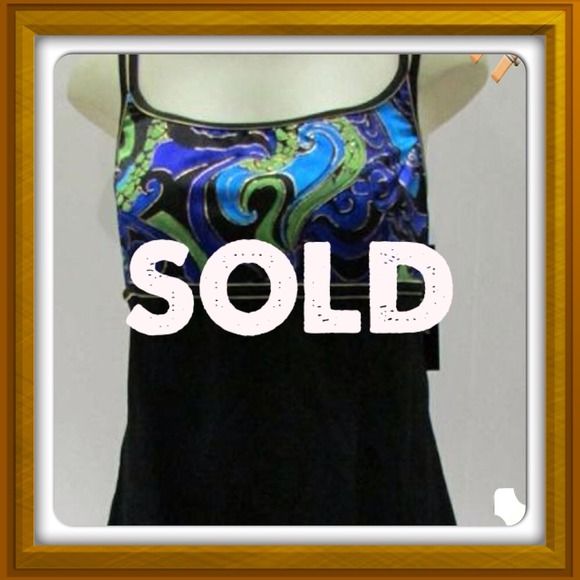 **SOLD**. Size 14 Longitude 1-piece Swimsuit/skirt