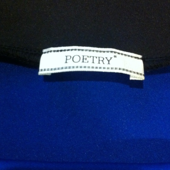 POETRY Blue and Black Striped Skirt - Picture 2 of 3