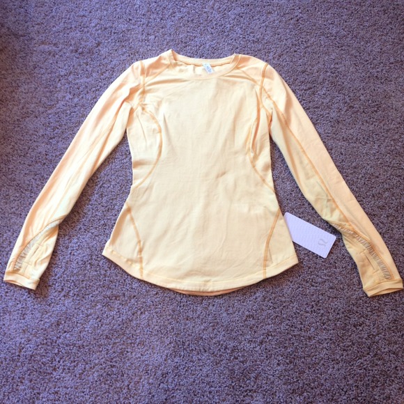 lululemon athletica Tops - Lululemon RUN reflect LS yellow