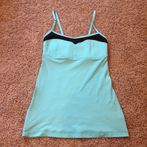 lululemon athletica Tops - Lululemon aqua and black tank