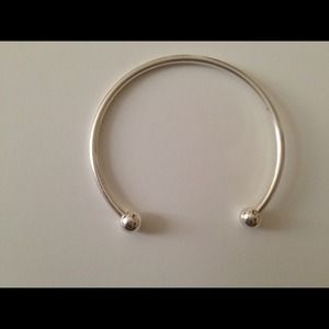 Silver bangle cuff
