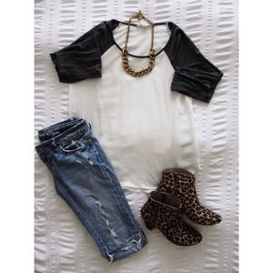 ♡ HOST PICK 10.02 ♡ Forever 21 sheer baseball tee