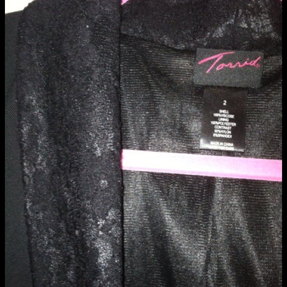 Torrid Lace Lapel Blazer-Size 2