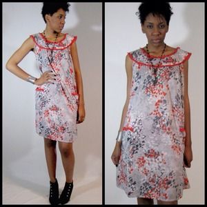 vintage lace trimmed frock