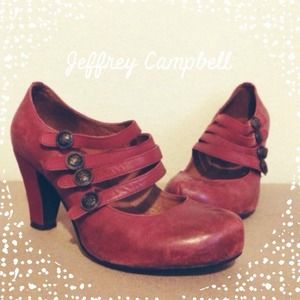 Jeffrey Campbell strappy vintage-style pumps