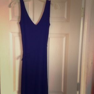 Black Laundry dress with asymmetrical hem.