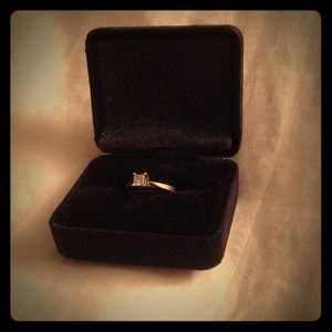 Real 1/4 carat Diamond Engagement Ring