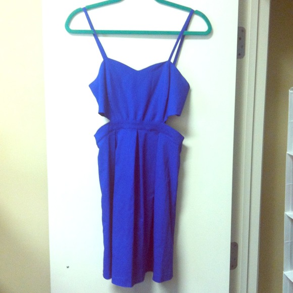 Blue cutout dress from Nasty Gal