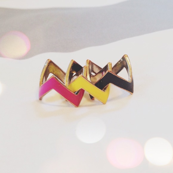 🚫BUNDLED🚫Chevron stackable ring set