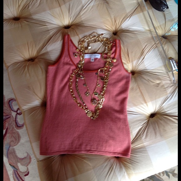 Carolina Herrera cashmere sleeveless top very cute