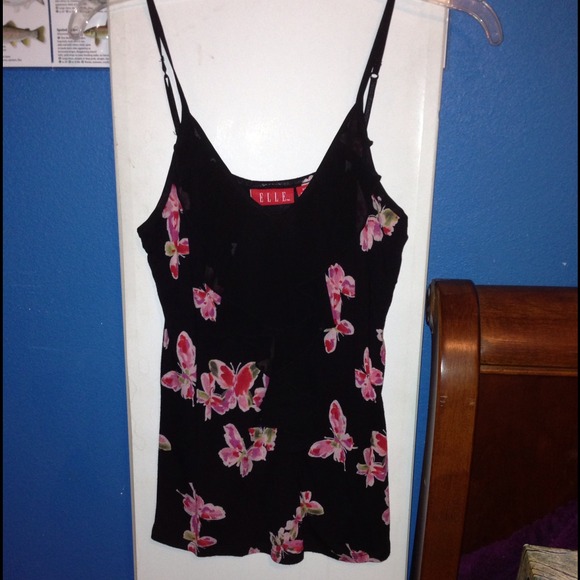 Butterfly Ruffle tank :) - Picture 2 of 4
