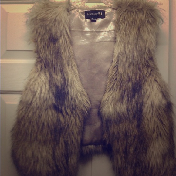 Faux fur vest