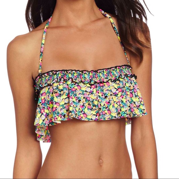 Outerwear - Floral print bathing suit set.