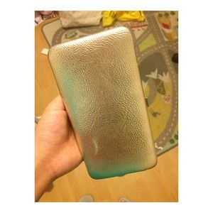 Gold shiny wallet / clutch
