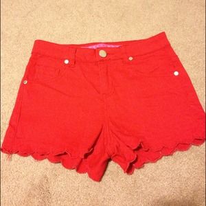 Red High Waisted Shorts From Charlotte Russe!