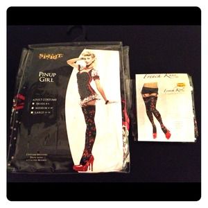 Pinup Girl w/matching leggings Halloween costume