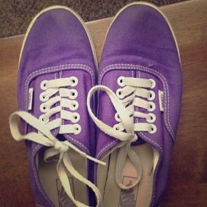 Purple thin sole vans