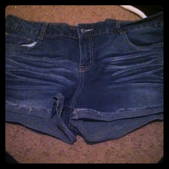 Blue jean shorts