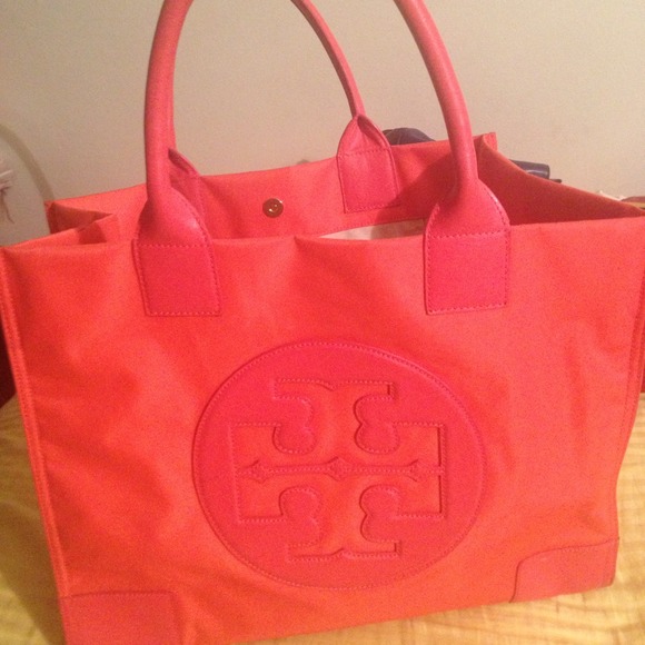 Large Nylon and leather Ella Tote. - Picture 3 of 4