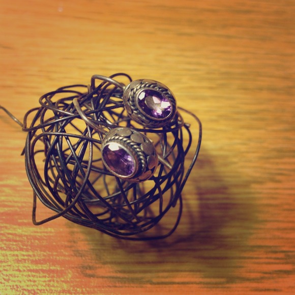 Genuine Amethyst Earrings