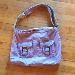 Light pink bag.