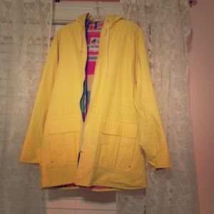 Yellow rain coat