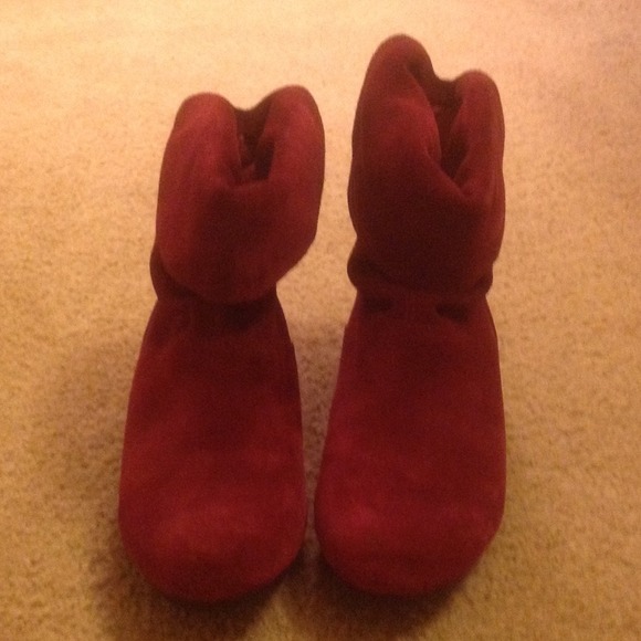 Cranberry Red Ankle Boots