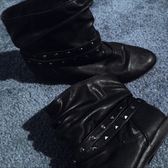 Black ankle boots
