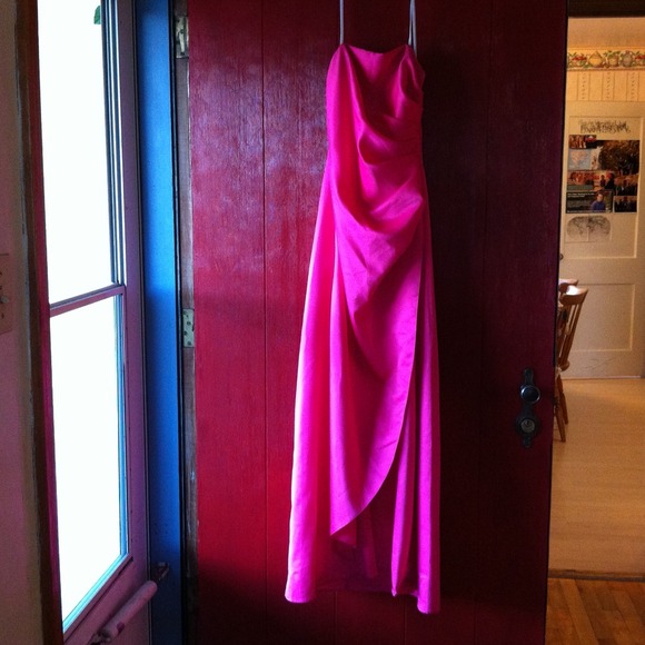 Hot pink formal dress!