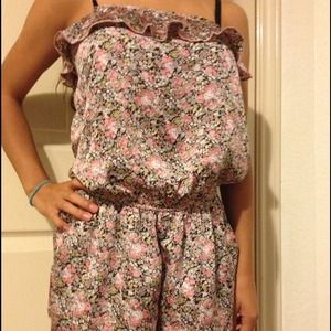 Flower Pattern Romper