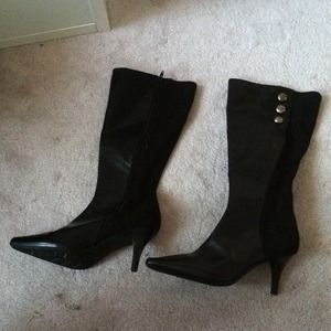 Leather Heel Boots