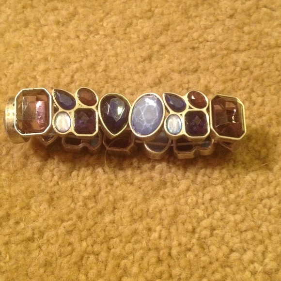 Blue and Brown Stone Elastic Bracelet - Picture 1 of 1