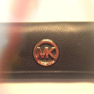 Black leather MICHAEL KORS wallet