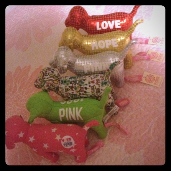 Victorias Secret Pink plush dogs