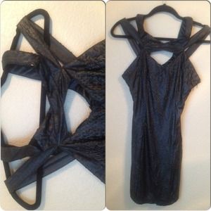 Tight fitted black dress