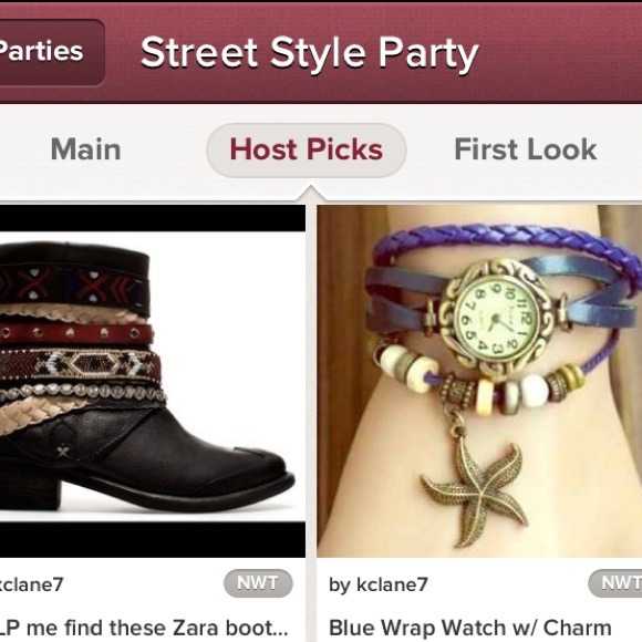 🎉HOST PICK🎉Blue Wrap Watch w/ Charm - Picture 2 of 4