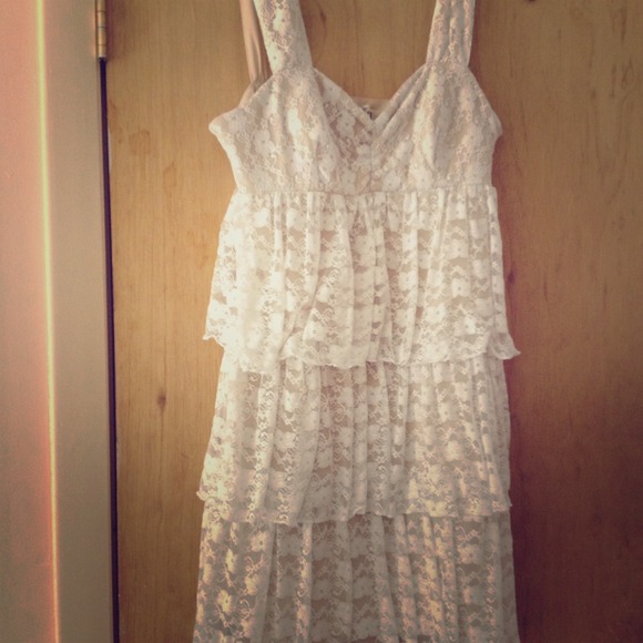 Lacy White Dress