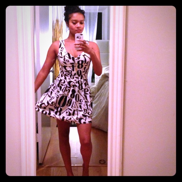 Black and white dress