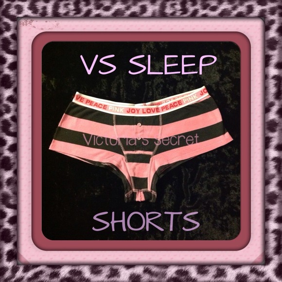 🎀VICTORIA'S SECRET STRIPED SLEEPING SHORTS🎀