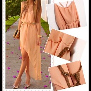 Zara Peach Dress